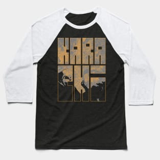 Karachi, Pakistan City Map Typography - Bauhaus Baseball T-Shirt